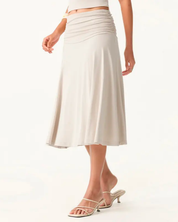 Flowy Side Midi Skirt
